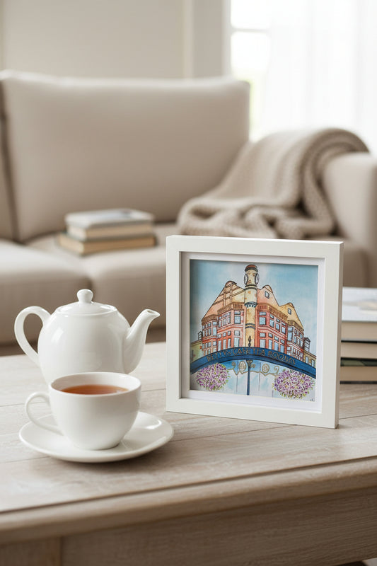 Iconic image of one of North Yorkshire's most treasured landmarks. Betty's Tea Room print