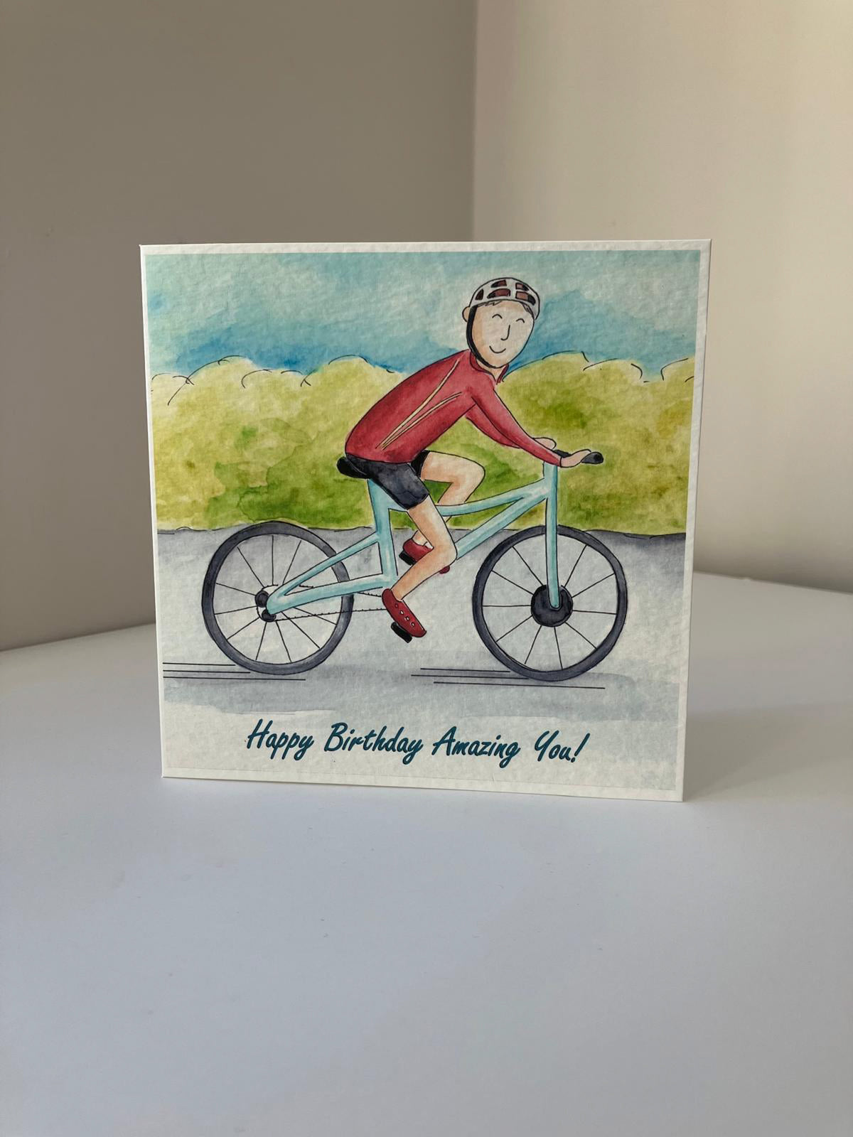 Biking Legend Greetings Card