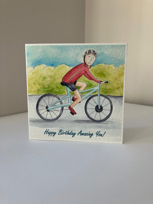 Biking Legend Greetings Card